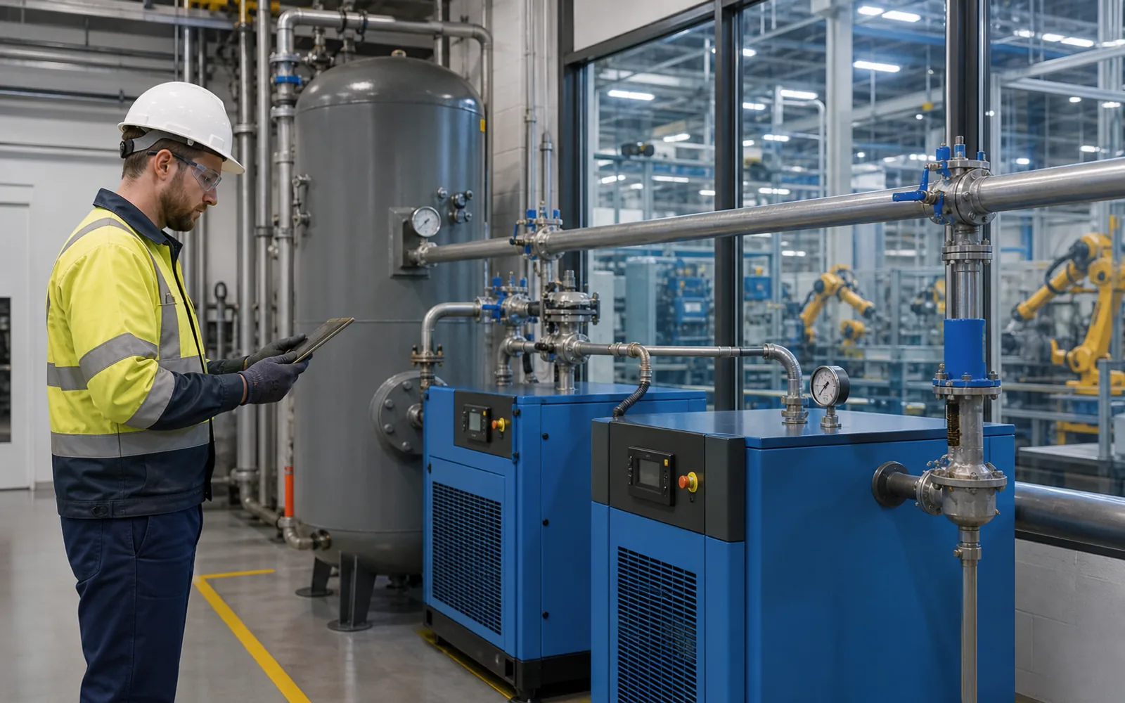 Operational energy systems supporting manufacturing facilities.