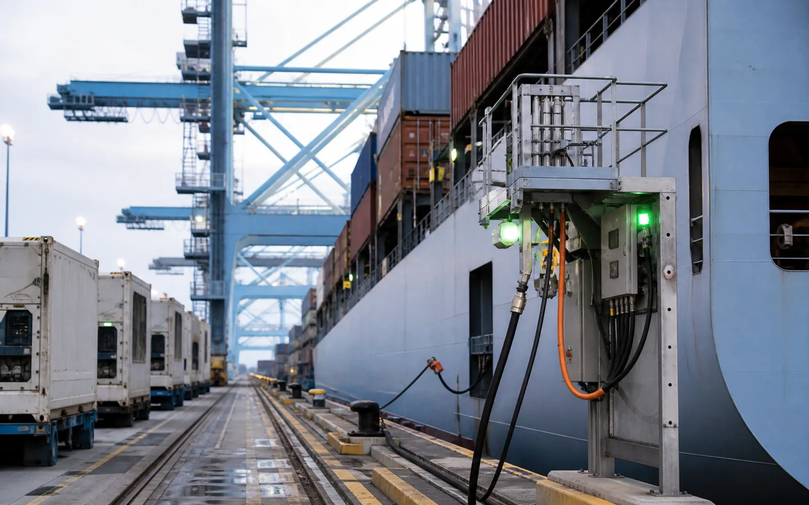 Operational energy systems supporting ports & logistics facilities.