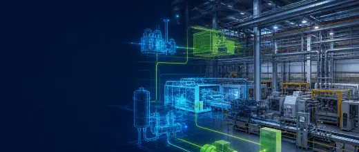 Connected manufacturing and production facility